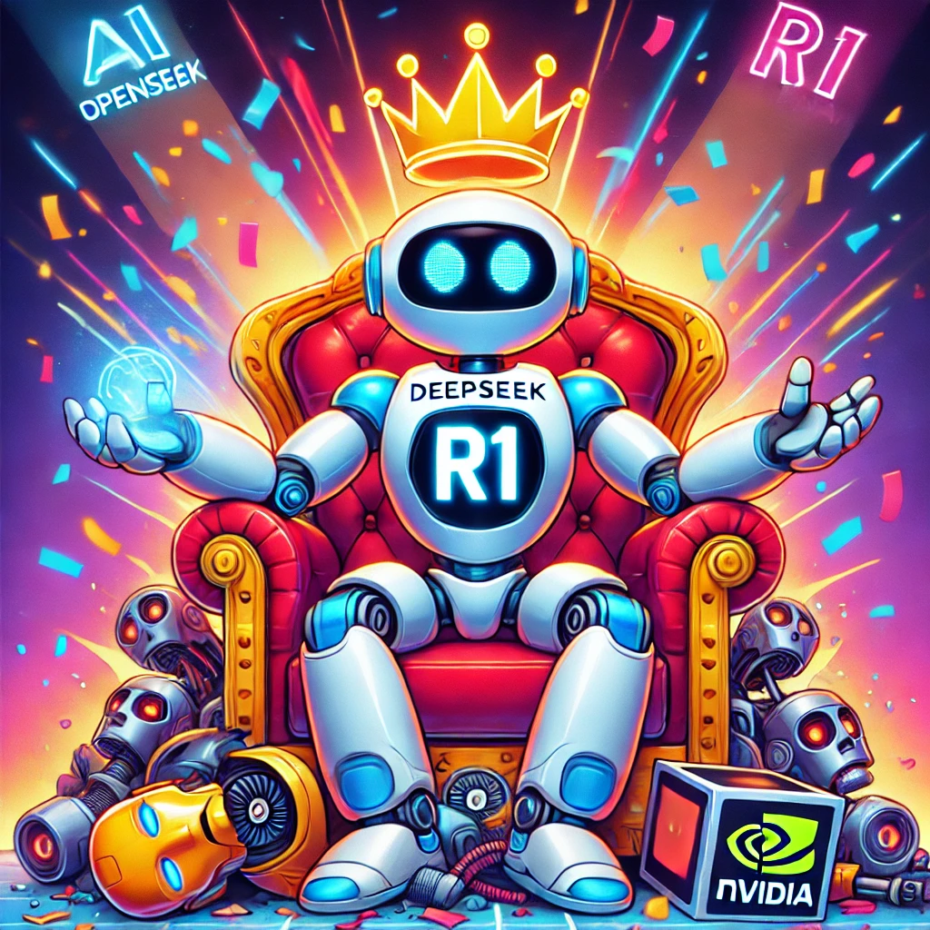 DeepSeek R1 conquista el trono de la IA mientras OpenAI y NVIDIA quedan en el olvido. 🤖👑🎉